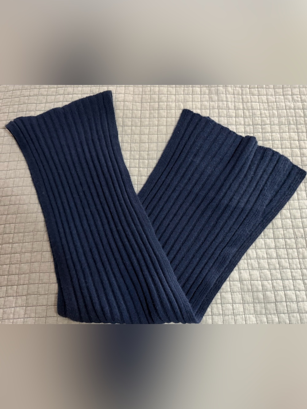 GAP Women's Ribbed Scarf - Navy Blue